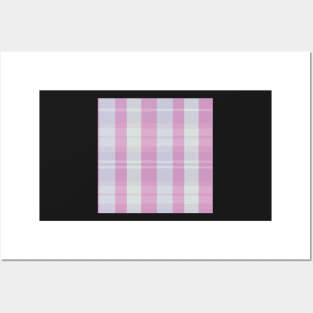 Pastel Aesthetic Evander 2 Hand Drawn Textured Plaid Pattern Posters and Art